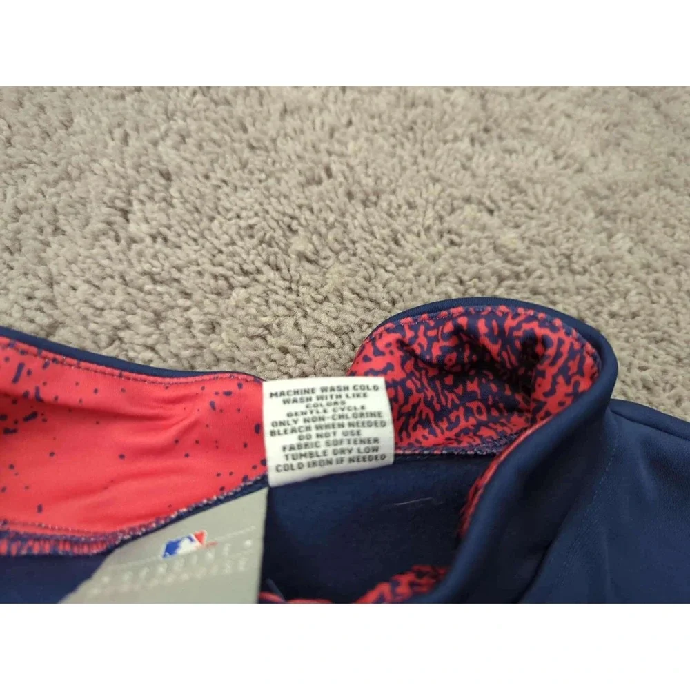 St. Louis Cardinals MLB Pullover Mens Medium 1/4‎ Zip Long Sleeve Shirt